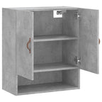 vidaXL Wandschrank Betongrau 60x31x70 cm Holzwerkstoff