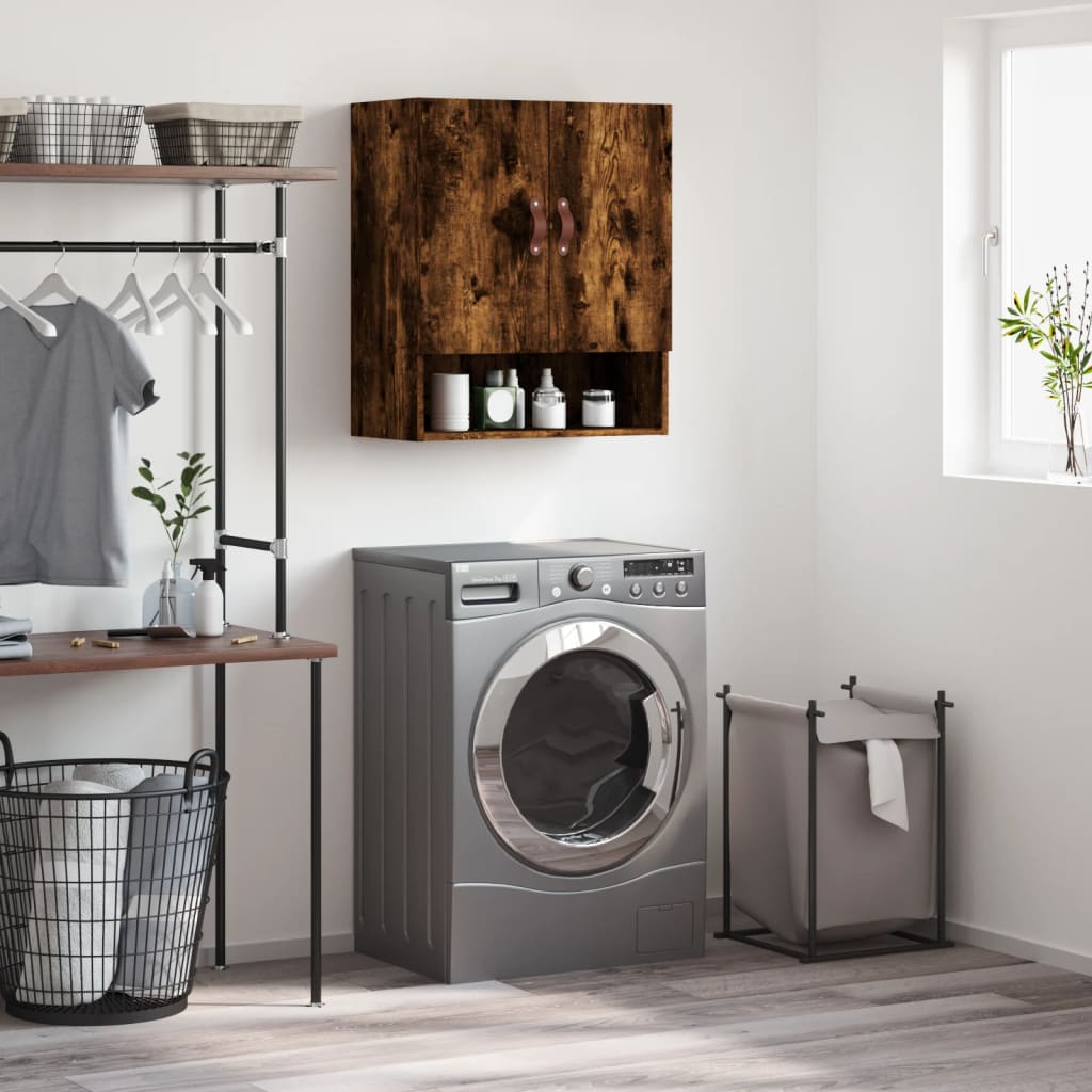 vidaXL Wandschrank Räuchereiche 60x31x70 cm Holzwerkstoff