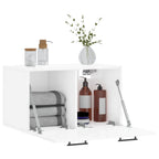 vidaXL Wandschrank Hochglanz-Weiß 60x36,5x35 cm Holzwerkstoff