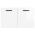 vidaXL Wandschrank Hochglanz-Weiß 60x36,5x35 cm Holzwerkstoff