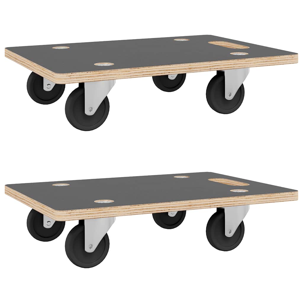 vidaXL Transportroller 2 Stk. Rechteckig 50x35x11,5 cm 250 kg