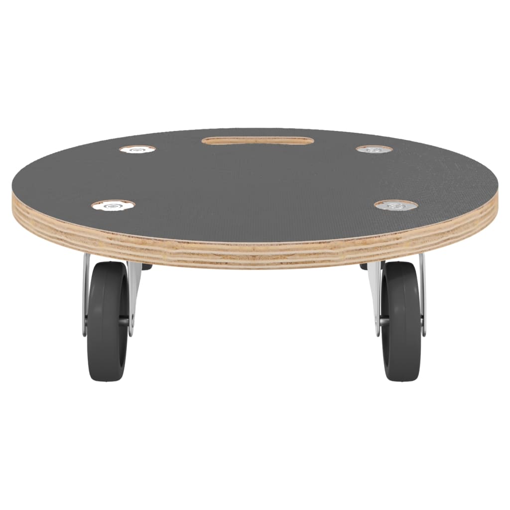 vidaXL Transportroller 2 Stk. Rund Ø38x11,5 cm 250 kg