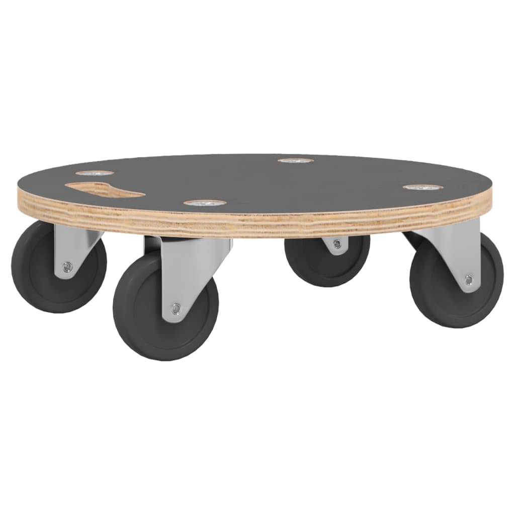 vidaXL Transportroller 2 Stk. Rund Ø38x11,5 cm 250 kg