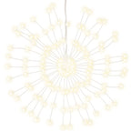 vidaXL Weihnachtsbeleuchtungen Feuerwerk 2 Stk. 140 LEDs Warmweiß 17cm