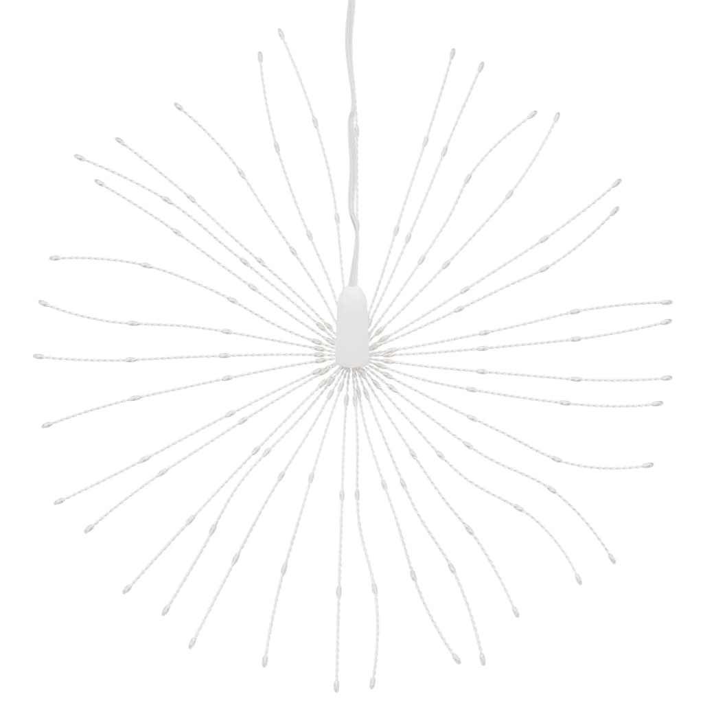 vidaXL Weihnachtsbeleuchtungen Feuerwerk 2 Stk. 140 LEDs Warmweiß 17cm