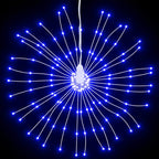 vidaXL Weihnachtsbeleuchtungen Feuerwerk 8 Stk. 140 LEDs Blau 17 cm