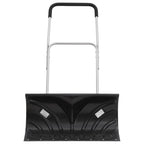 vidaXL Schneeschaufel mit Verlängerbarem Griff Schwarz 66 cm Stahl