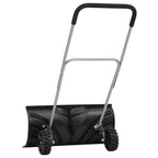 vidaXL Schneeschaufel mit Verlängerbarem Griff Schwarz 66 cm Stahl