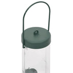 vidaXL Vogelfutterspender 3 Stk. Dunkelgrün 17x17x32 cm