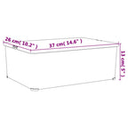 vidaXL Aufbewahrungsboxen 6 Stk. Kunststoff 10 L Stapelbar