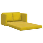 vidaXL Bodensofa mit Schlaffunktion Dunkelgelb 122x204x55 cm Samt