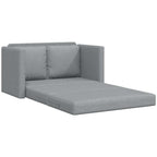 vidaXL Bodensofa mit Schlaffunktion Hellgrau 112x174x55 cm Stoff