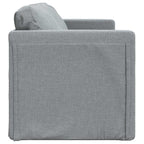 vidaXL Bodensofa mit Schlaffunktion Hellgrau 112x174x55 cm Stoff
