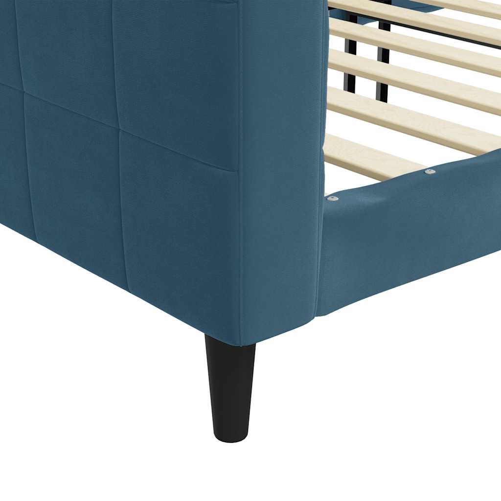 vidaXL Tagesbett Blau 80x200 cm Samt