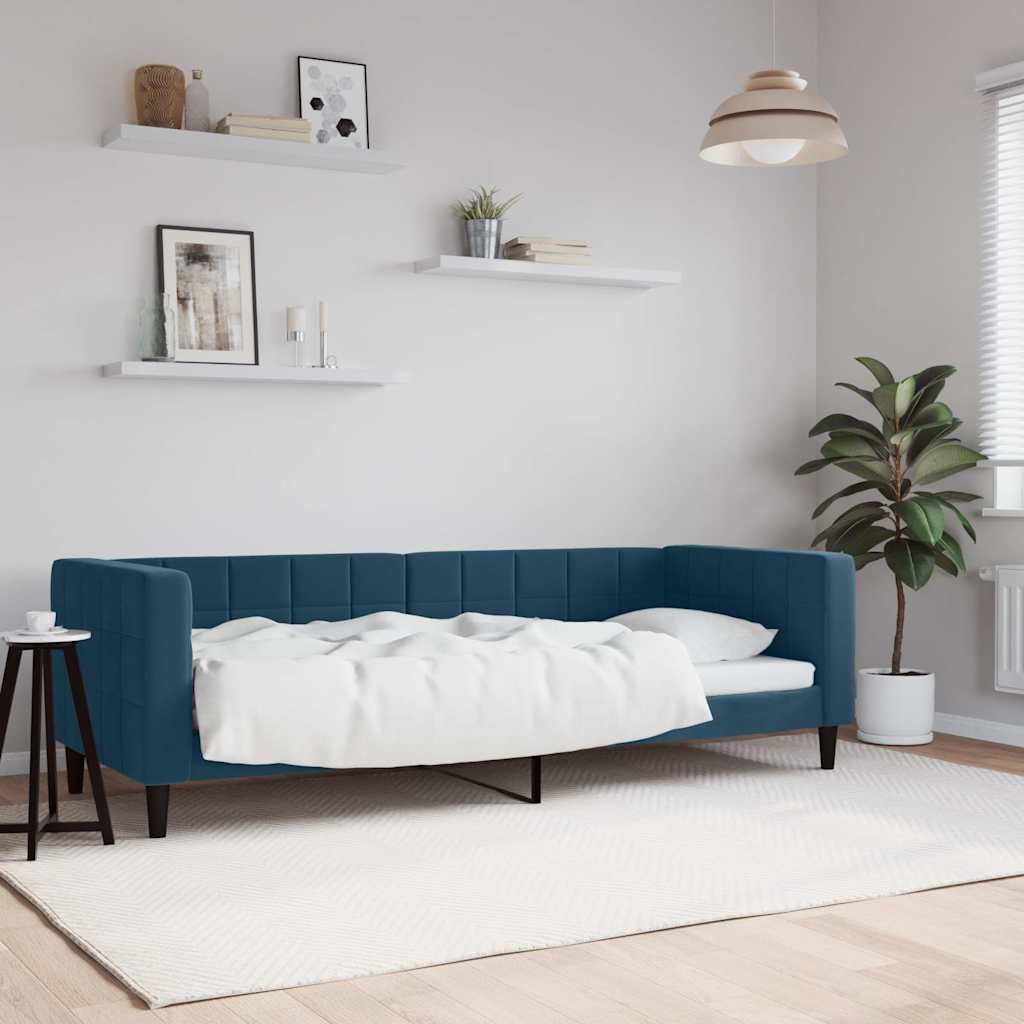 vidaXL Tagesbett Blau 80x200 cm Samt