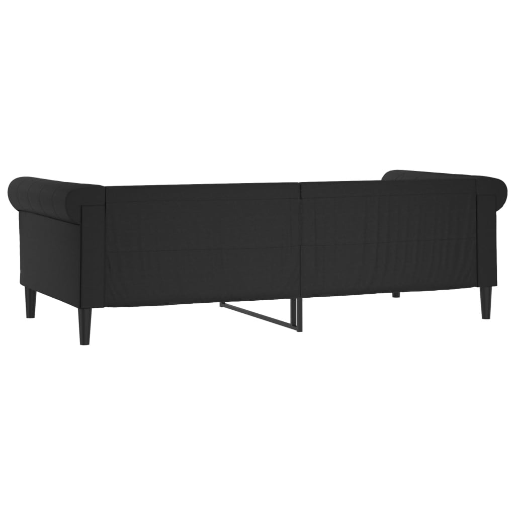 vidaXL Tagesbett Schwarz 80x200 cm Kunstleder
