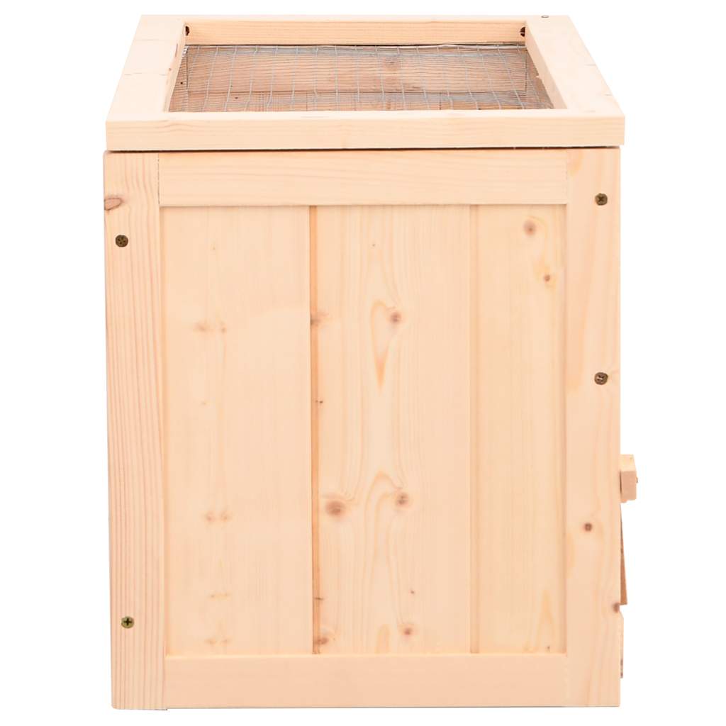 vidaXL Hamsterkäfig 60x30x35 cm Massivholz Tanne