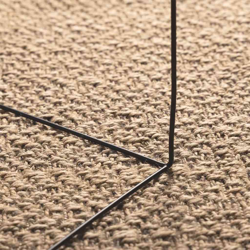 vidaXL Teppich ZIZUR 200x290 cm Jute-Optik Indoor und Outdoor