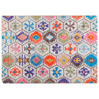 vidaXL Teppich Waschbar Mehrfarbig 80x150 cm
