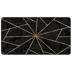 vidaXL Teppich Waschbar Schwarz und Golden 80x150 cm