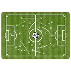vidaXL Kinderteppich Grün 160x230 cm Fußballfeld Waschbar