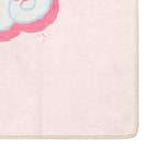 vidaXL Kinderteppich Rosa 160x230 cm Einhorn Waschbar