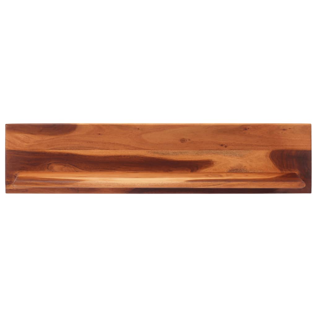 vidaXL Wandregale 2 Stk. 112x20x26 cm Massivholz Akazie
