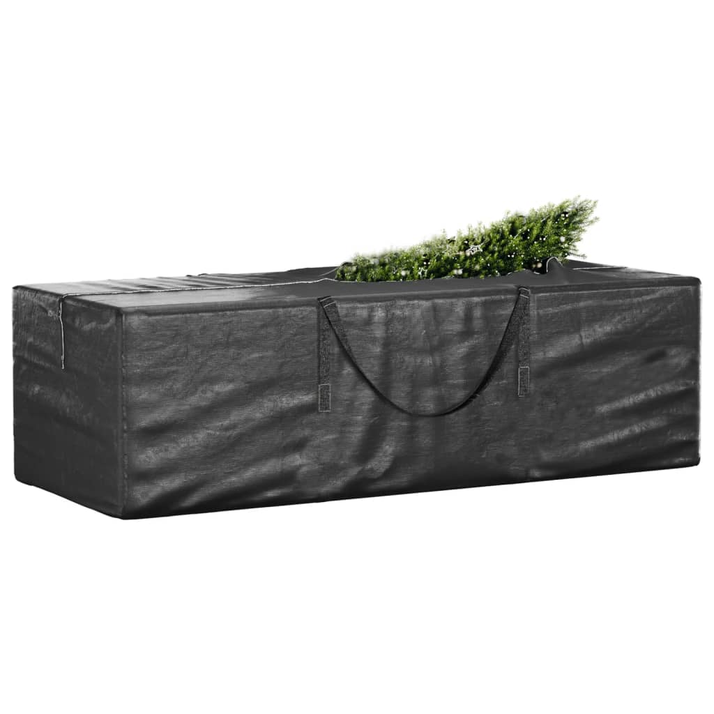 vidaXL Weihnachtsbaumtaschen 2 Stk. Schwarz Polyethylen