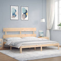 vidaXL Massivholzbett ohne Matratze 200x200 cm Kiefer