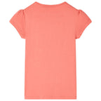 Kinder-T-Shirt Korallenrosa 116