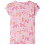 Kinderpyjama mit Kurzen Ärmeln Hellrosa 104