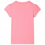 Kinder-T-Shirt Neonrosa 116