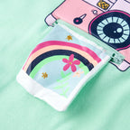 Kinder-T-Shirt Knallgrün 116