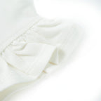 Kinder-T-Shirt mit Rüschenärmeln Weiß 104