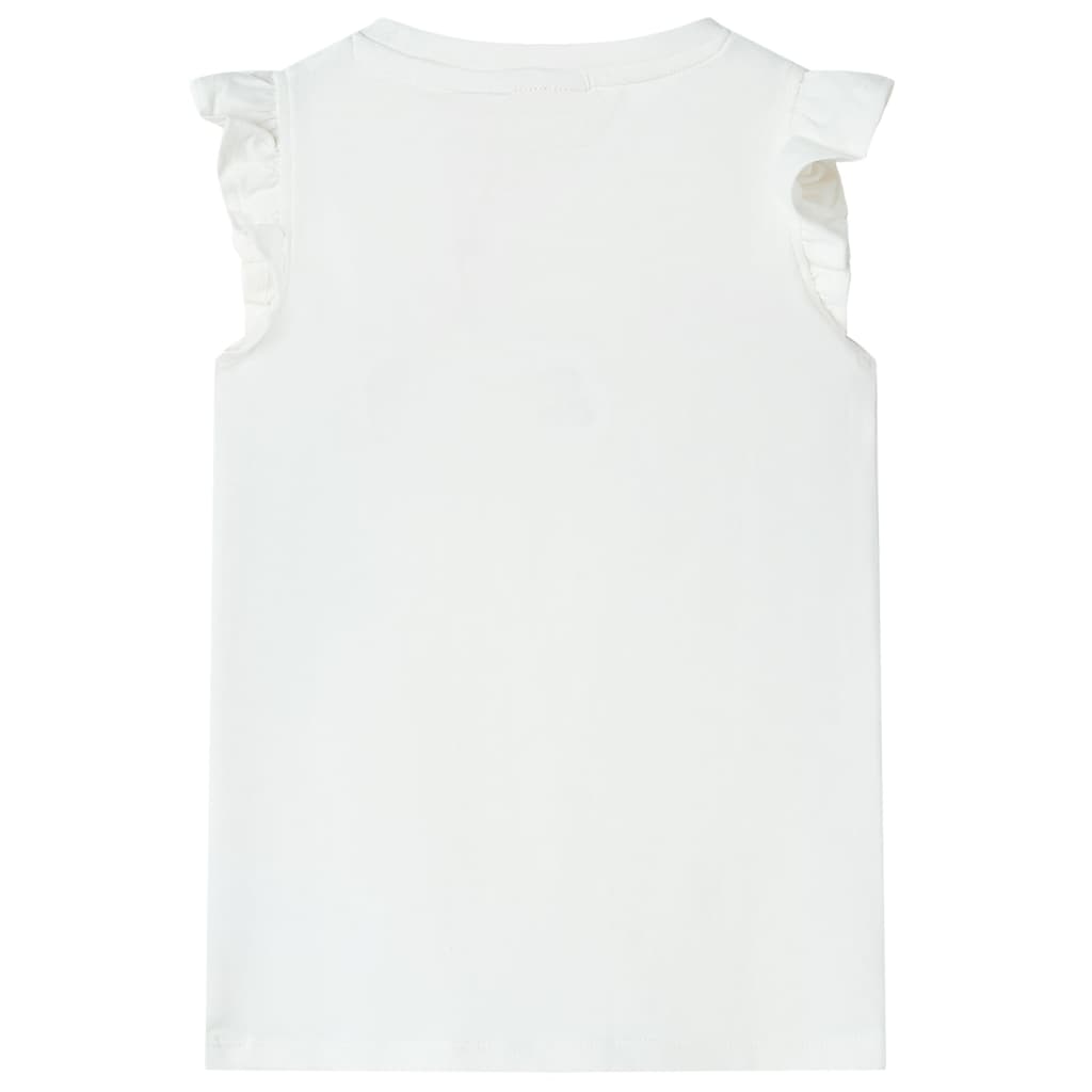 Kinder-T-Shirt Ecru 128