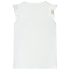 Kinder-T-Shirt Ecru 128