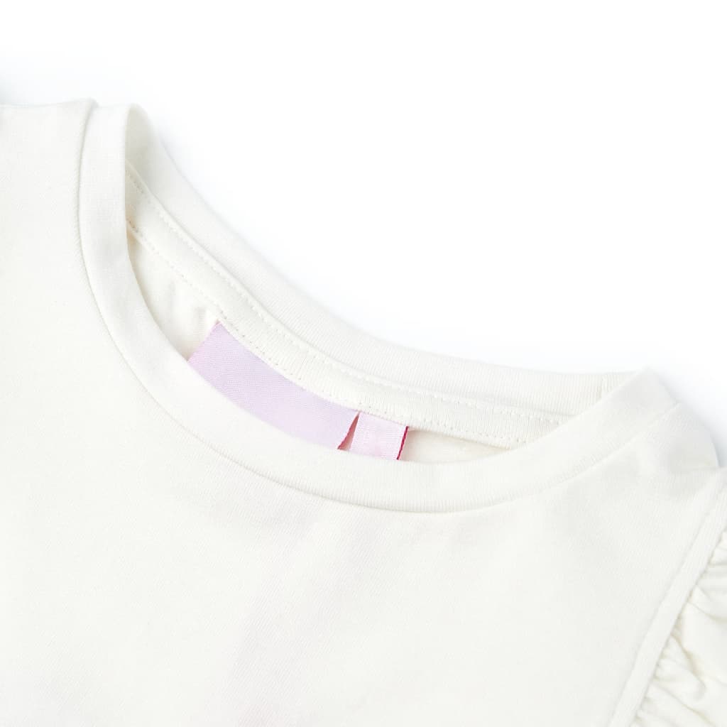 Kinder-T-Shirt Ecru 128