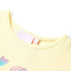 Kinder-T-Shirt Zartgelb 92