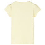 Kinder-T-Shirt Zartgelb 128