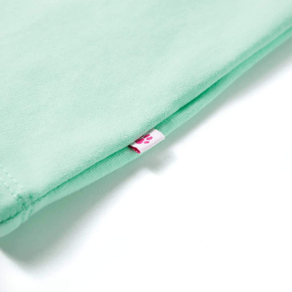 Kinderkleid mit Kordelzug Knallgrün 104