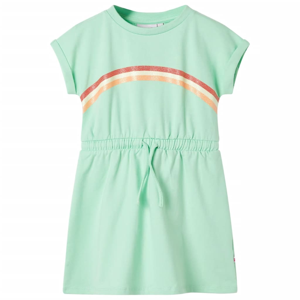 Kinderkleid mit Kordelzug Hellrosa 128
