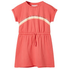 Kinderkleid mit Kordelzug Korallenrosa 104