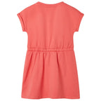 Kinderkleid mit Kordelzug Korallenrosa 128