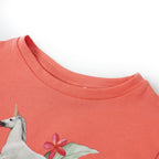 Kinder-Kurzarmshirt Korallenrosa 104