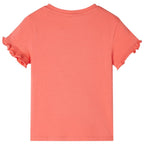 Kinder-Kurzarmshirt Korallenrosa 116
