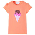 Kinder-T-Shirt Neonorange 104