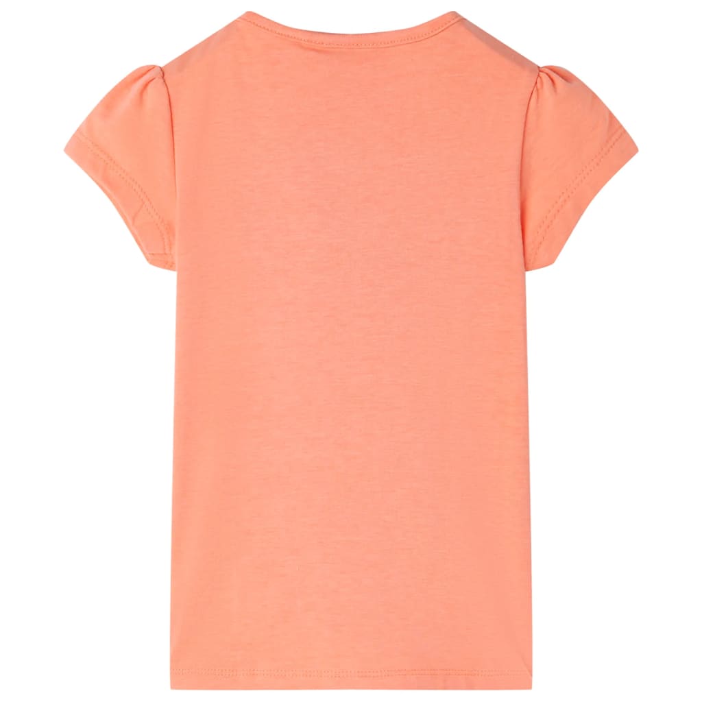 Kinder-T-Shirt Neonorange 104