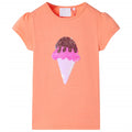 Kinder-T-Shirt Neonorange 128