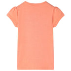 Kinder-T-Shirt Neonorange 128