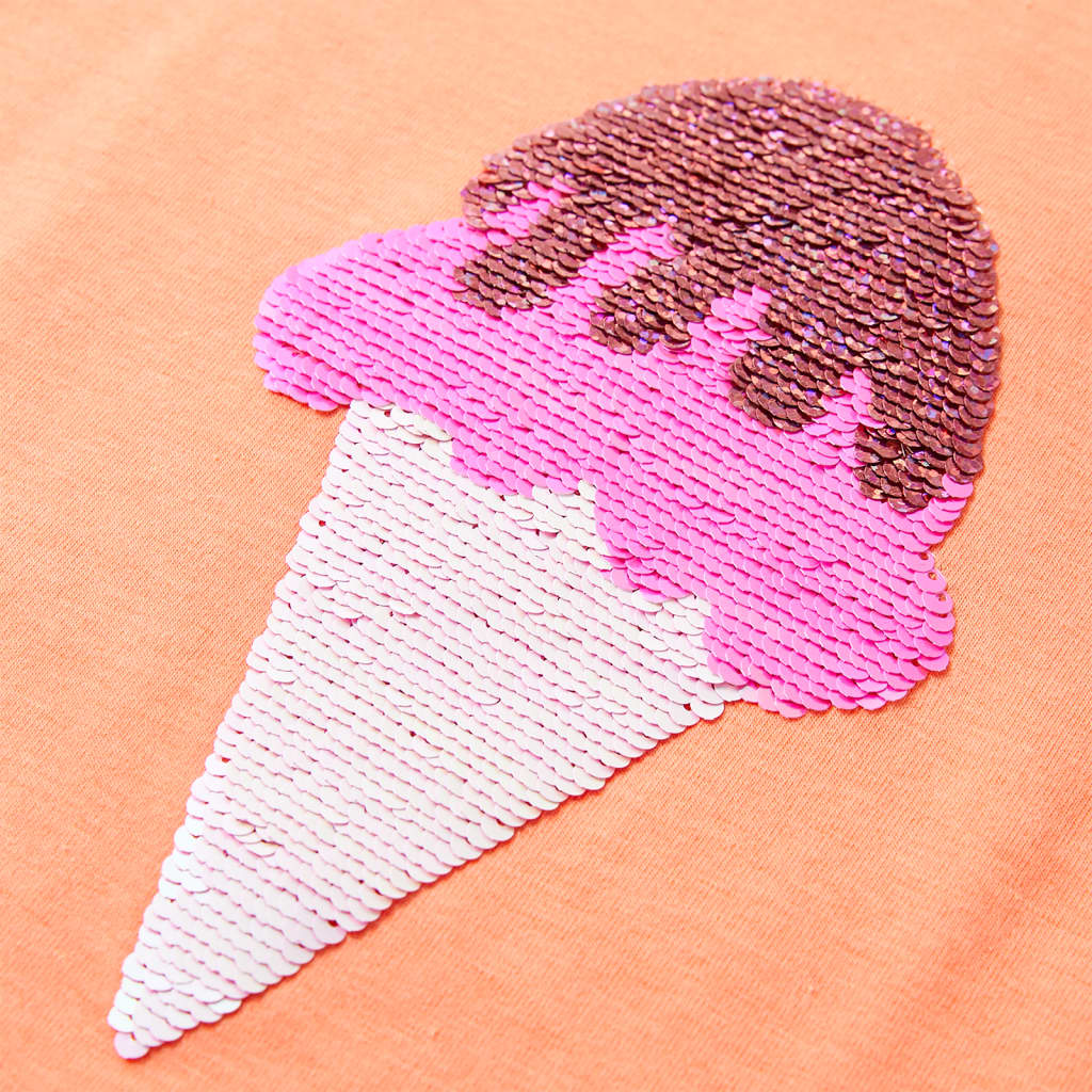 Kinder-T-Shirt Neonorange 128